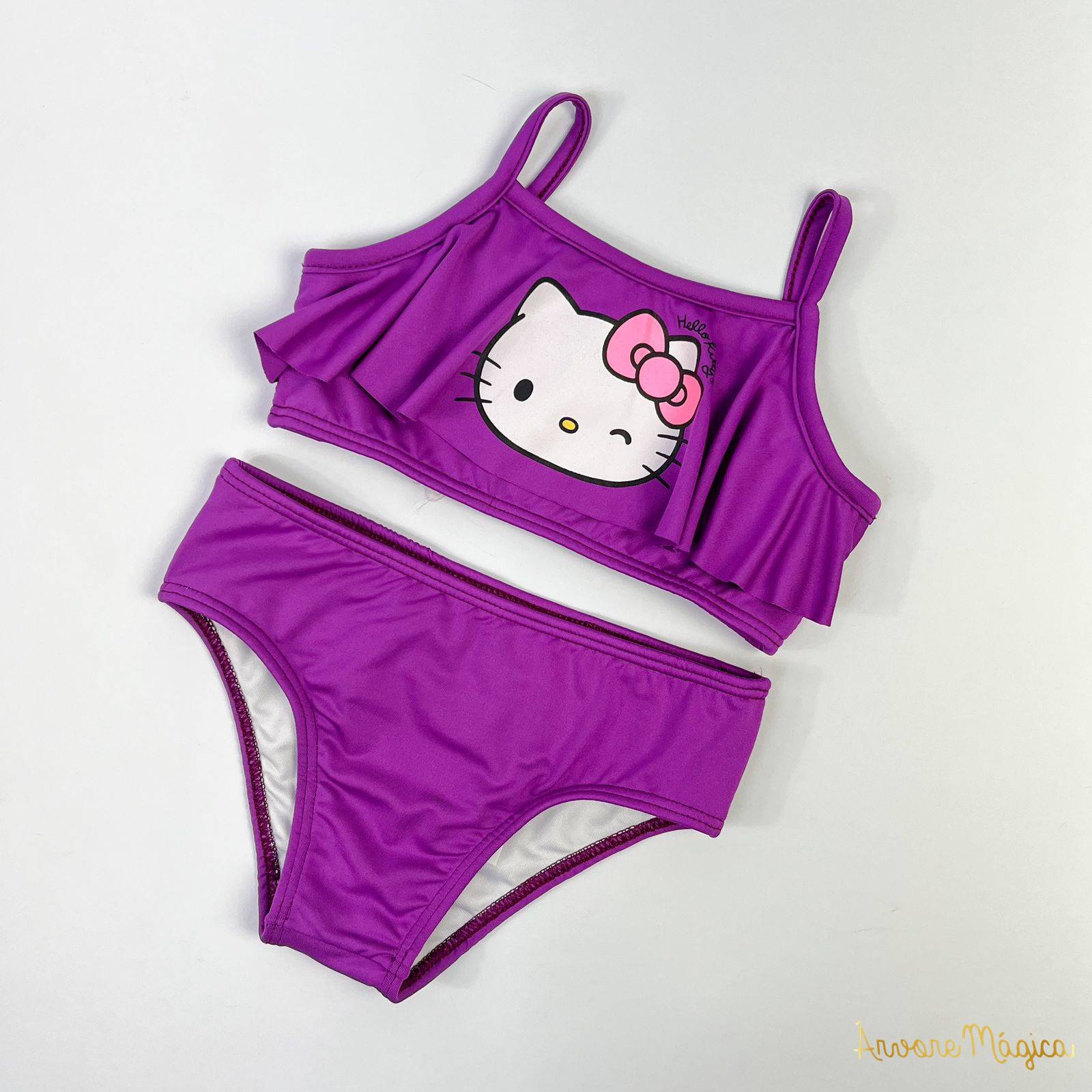 Biquíni Infantil Hello Kitty Roxo