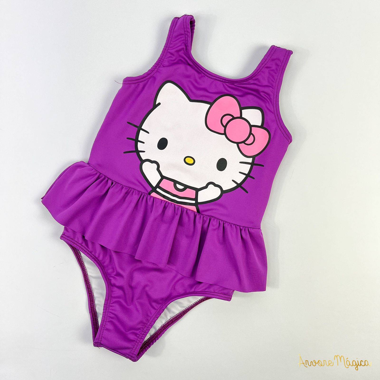 Maiô Infantil Hello Kitty Roxo