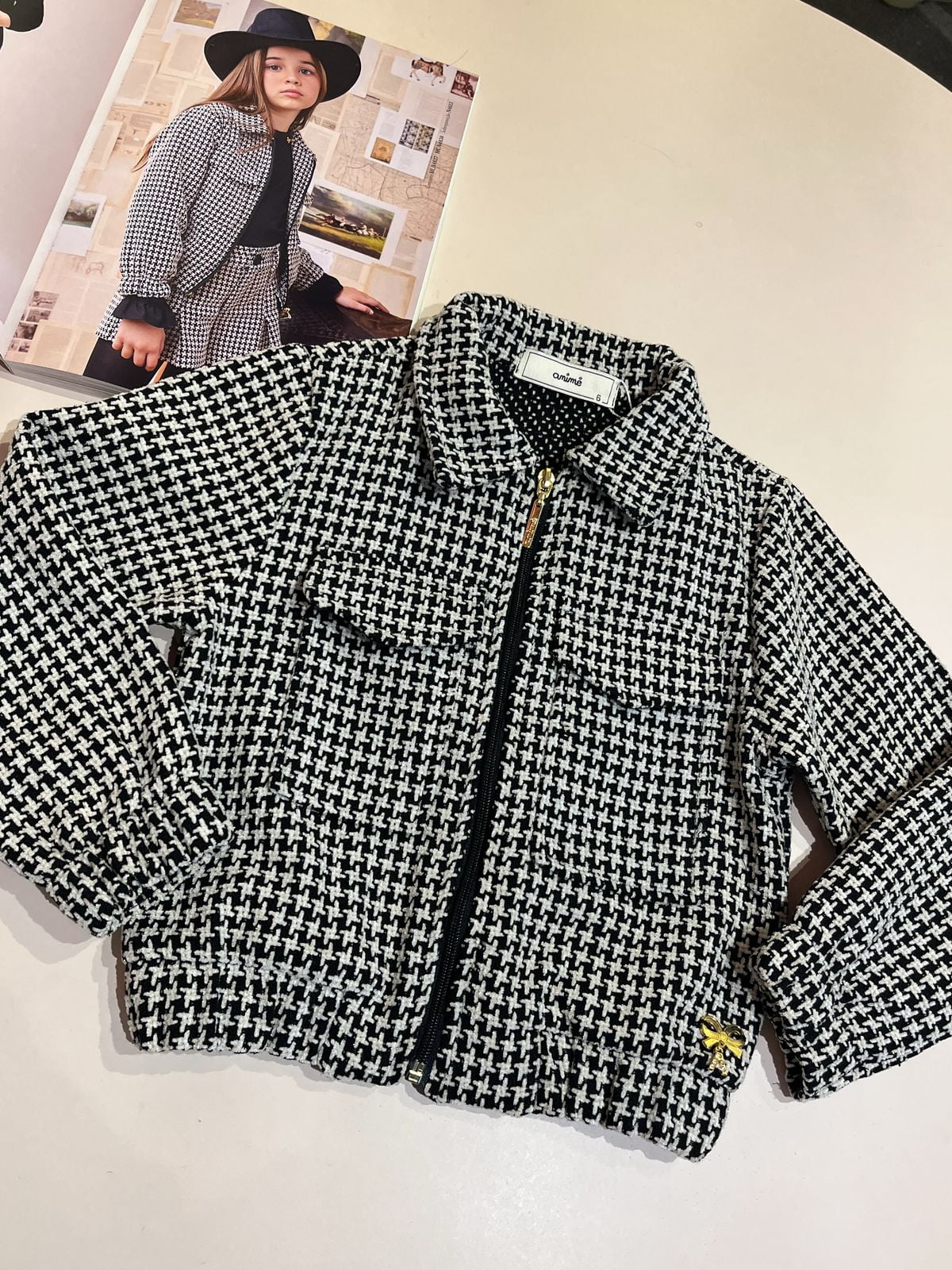 Jaqueta Infantil Tweed Brilhos Animê