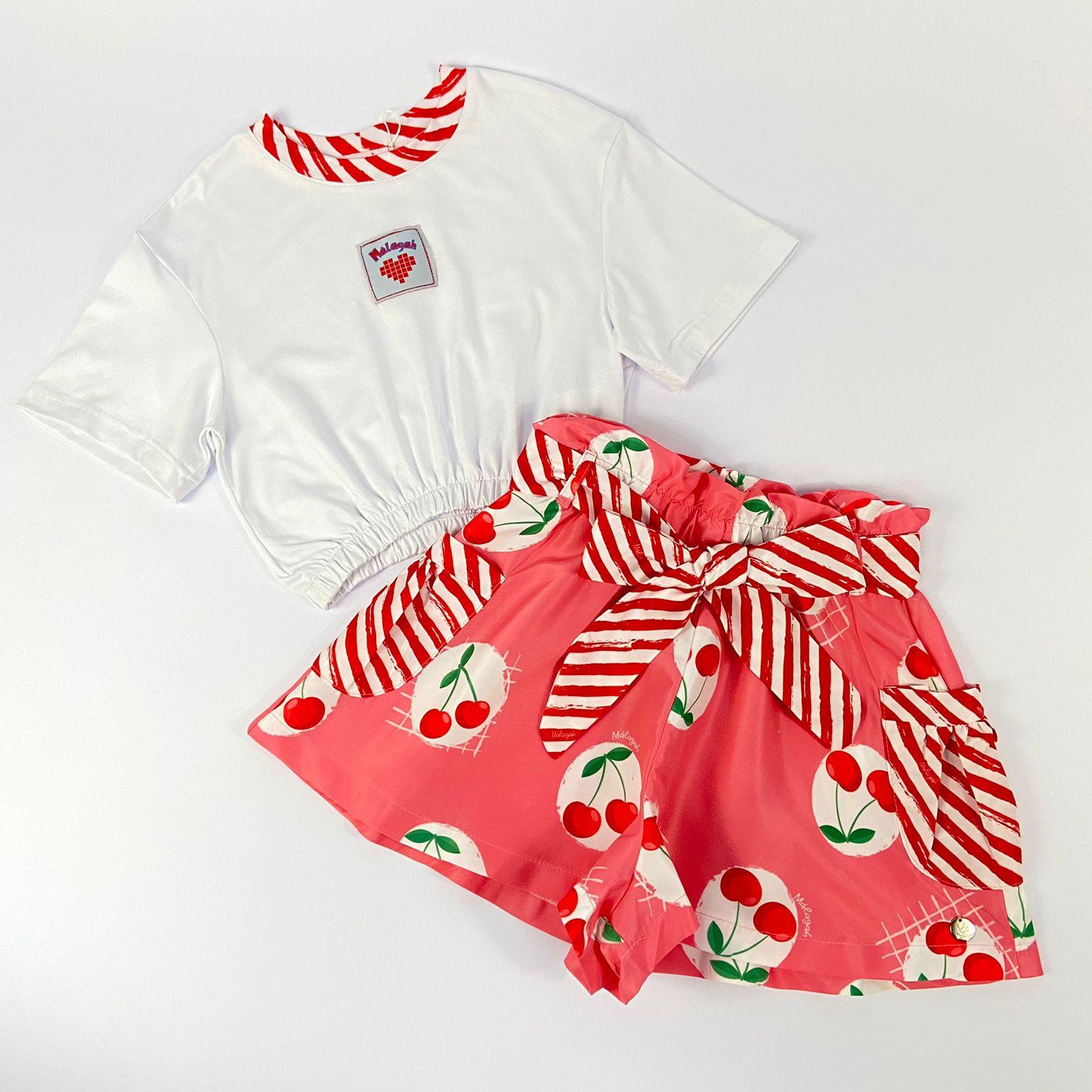 Conjunto Infantil Málagah Cerejinhas