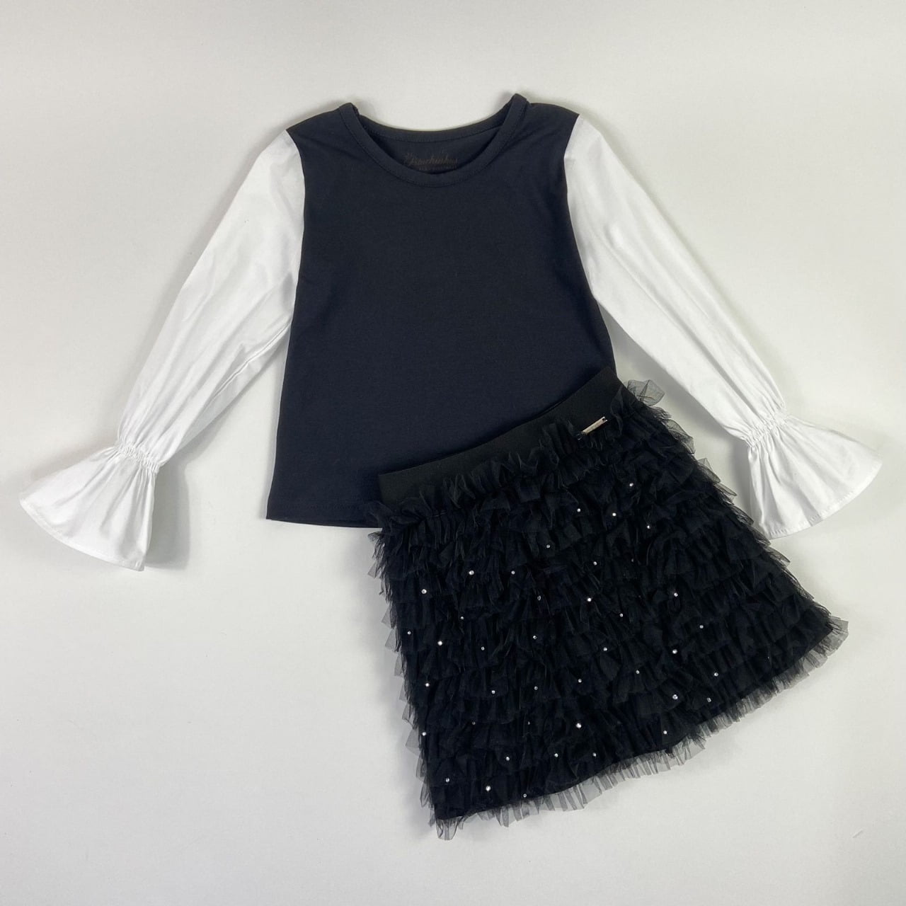 Conjunto Infantil Pituchinhus Ayla Gola Removível Strass