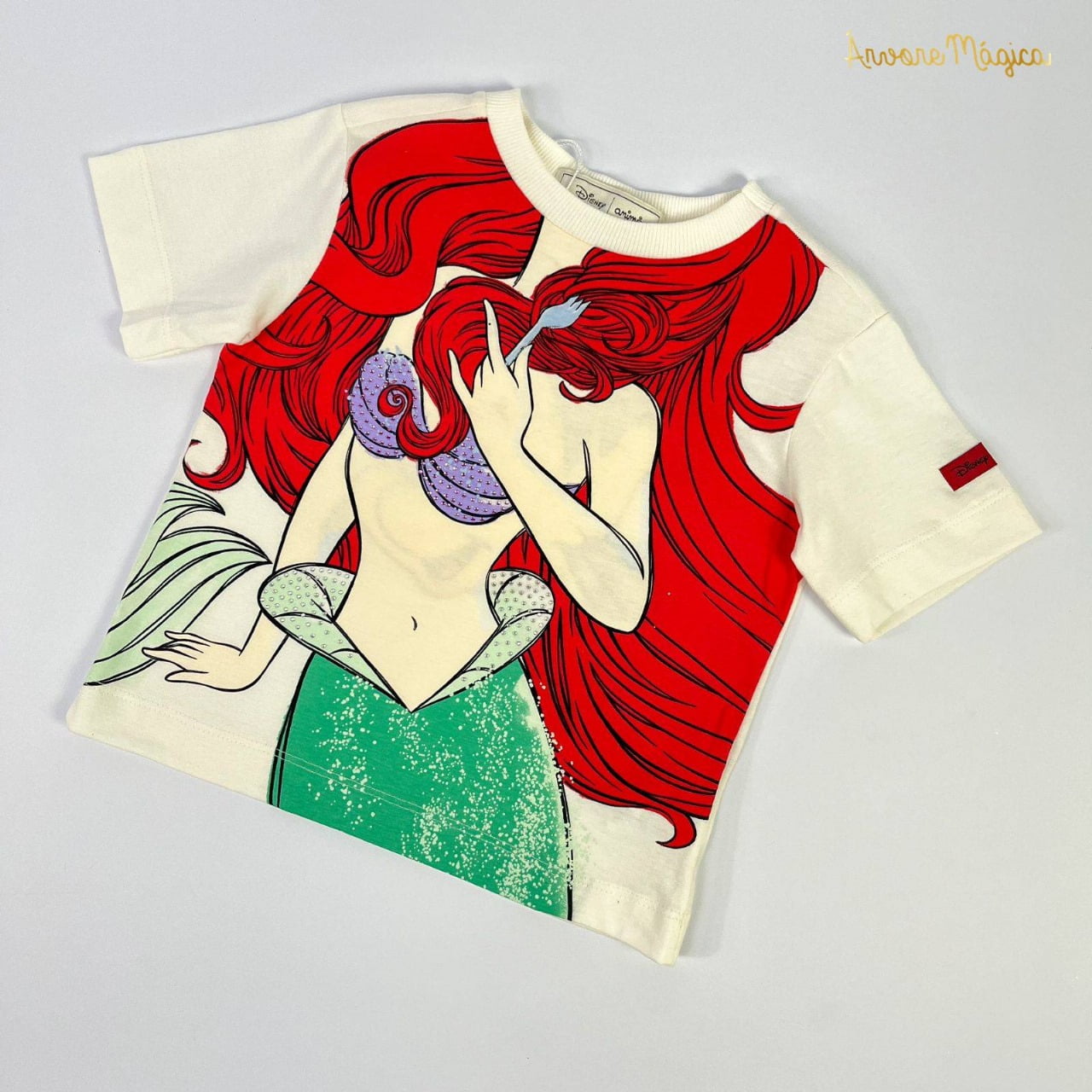 Blusa Infantil Princesa Ariel Animê