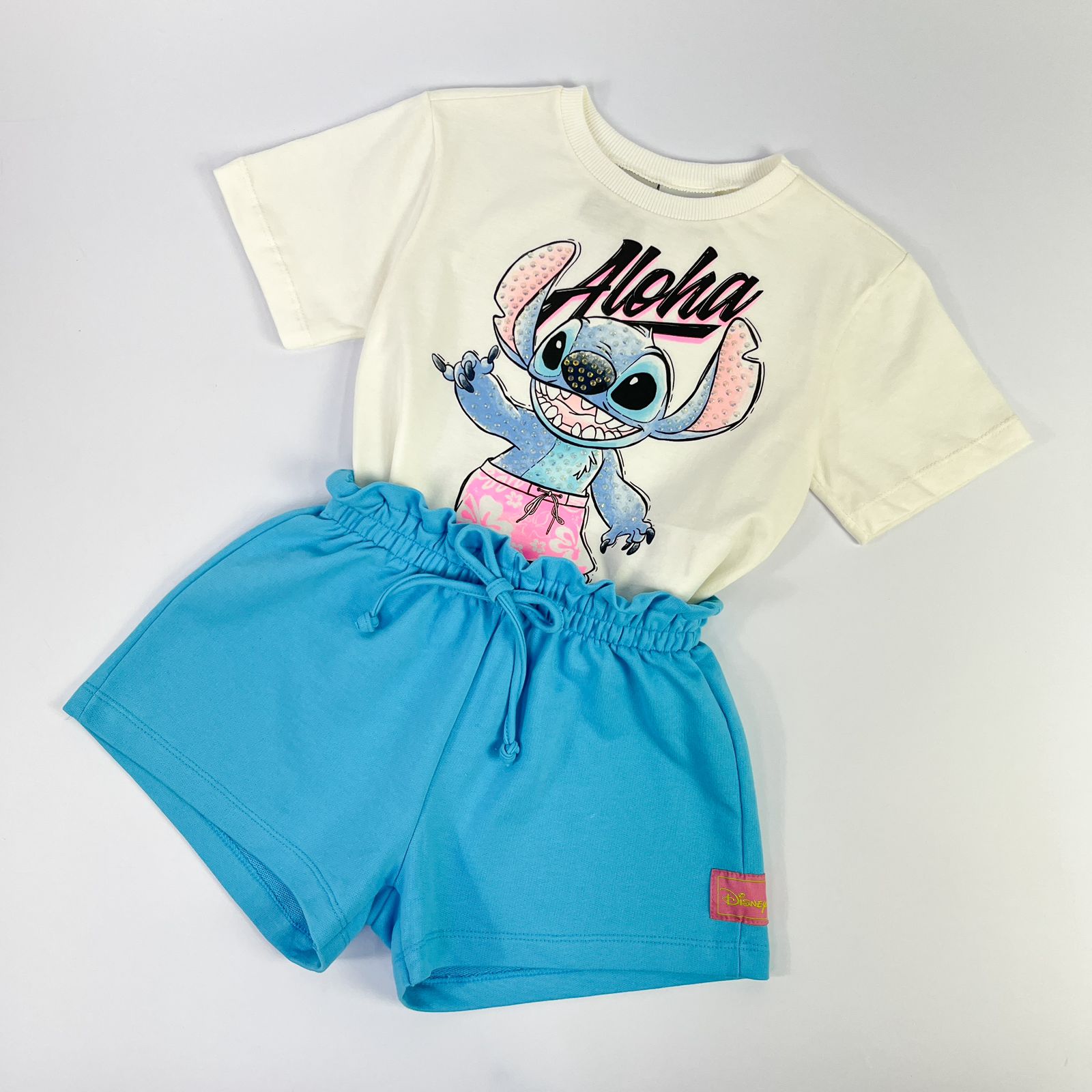 Conjunto Infantil Momi Aloha Stitch Disney