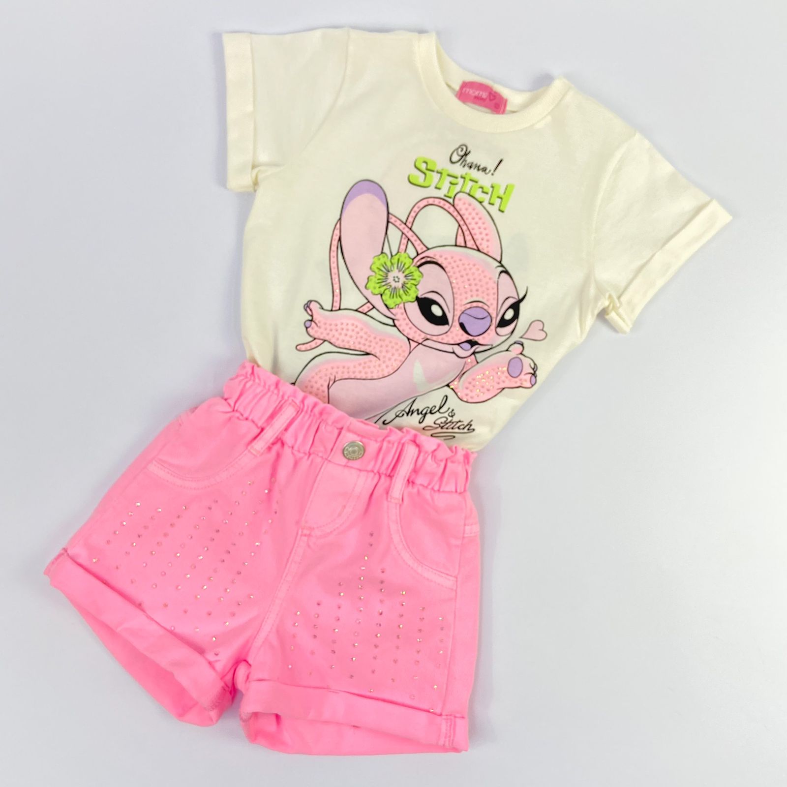  Conjunto Infantil Momi Angel & Stitch Disney 