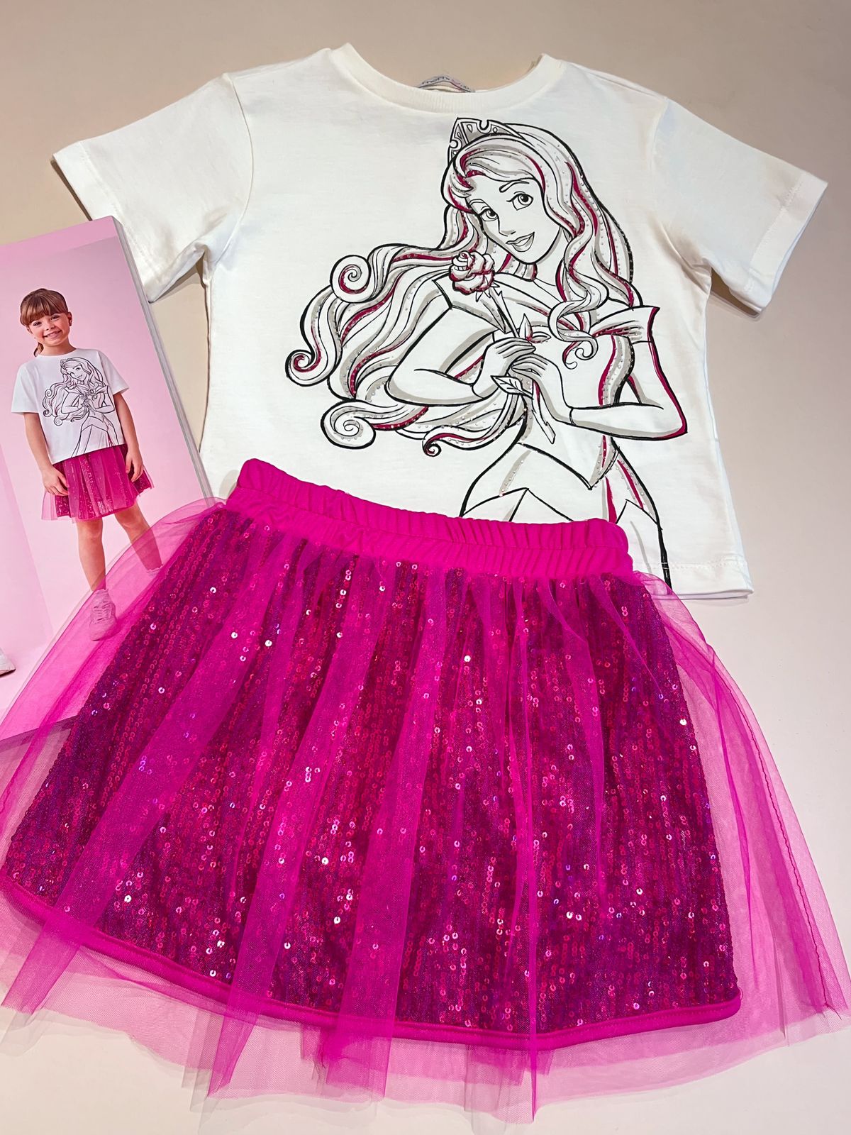 Conjunto Infantil Aurora Disney Momi