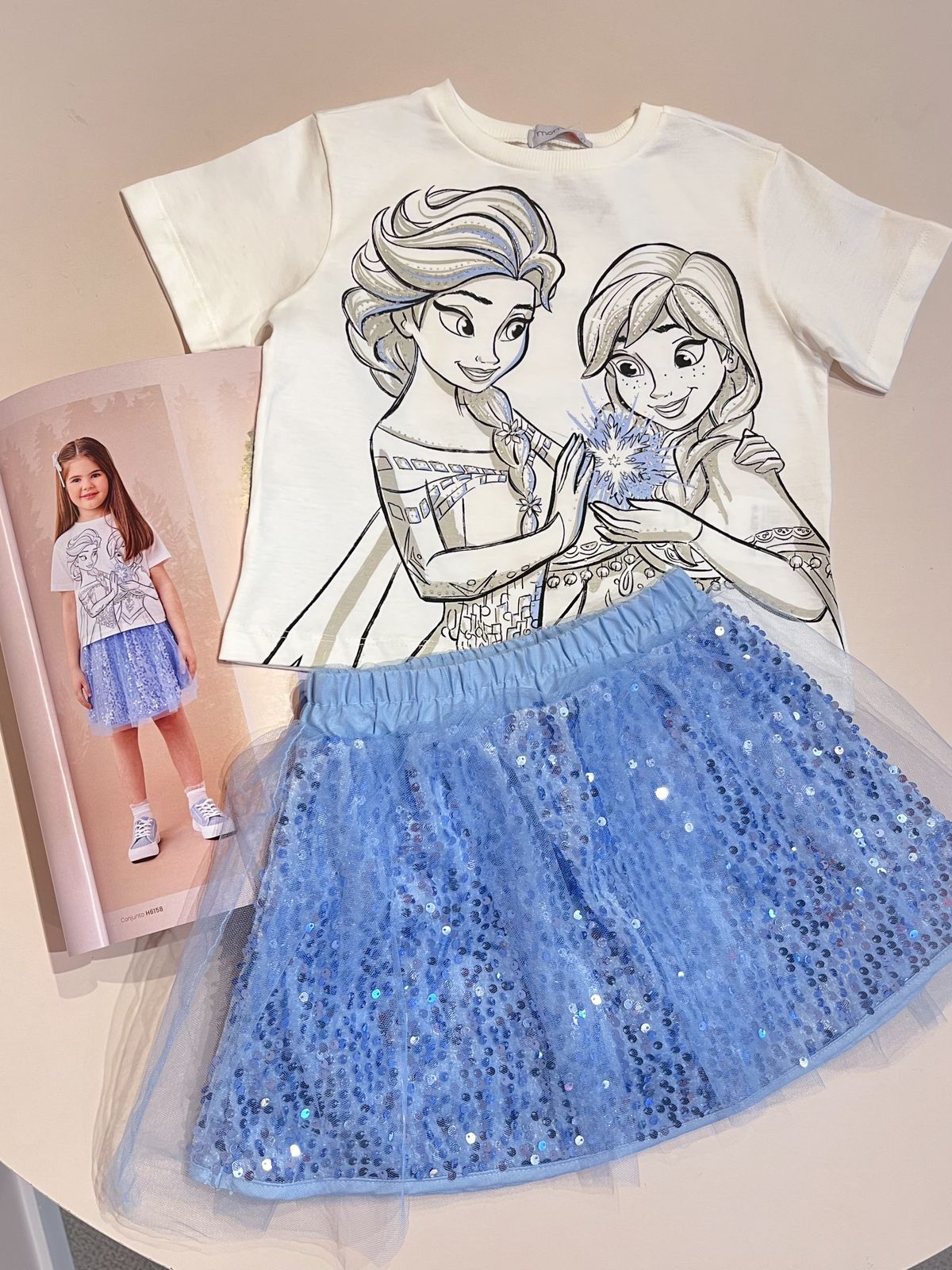 Conjunto Infantil Frozen Disney Momi