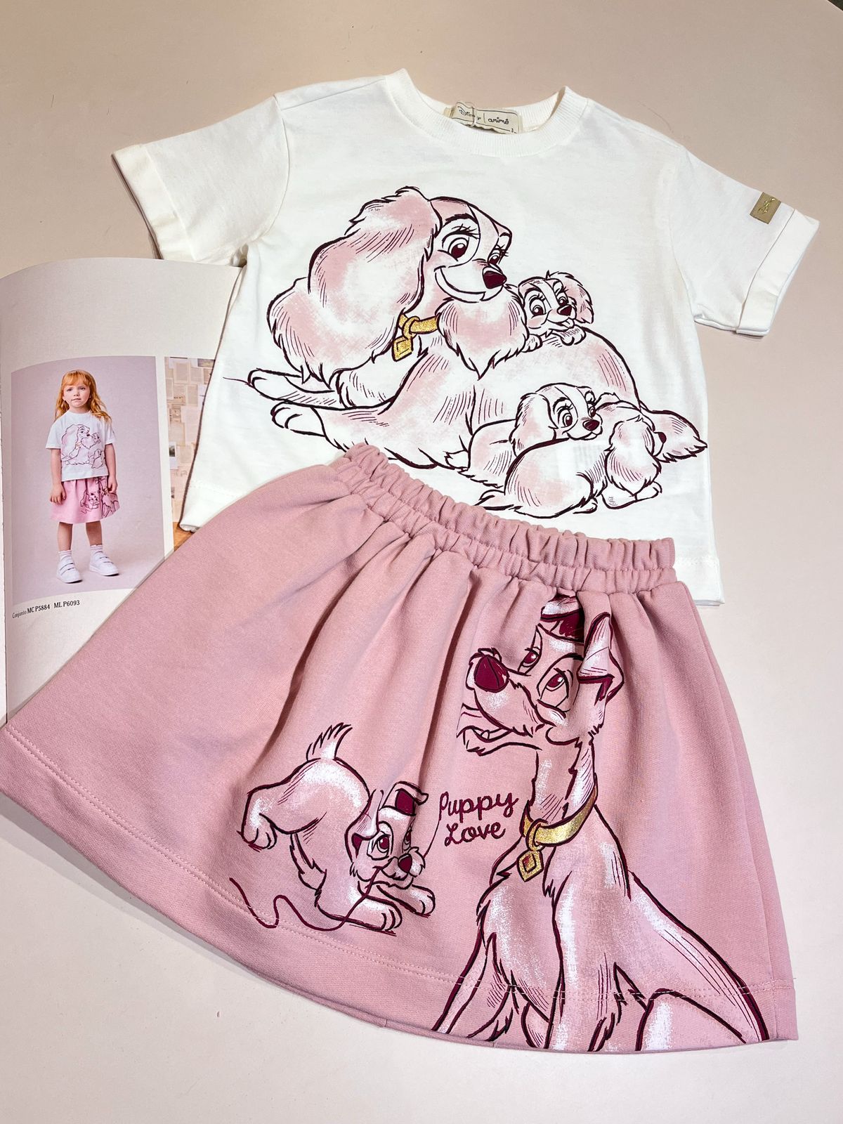Conjunto Infantil Puppy Love Disney Animê 