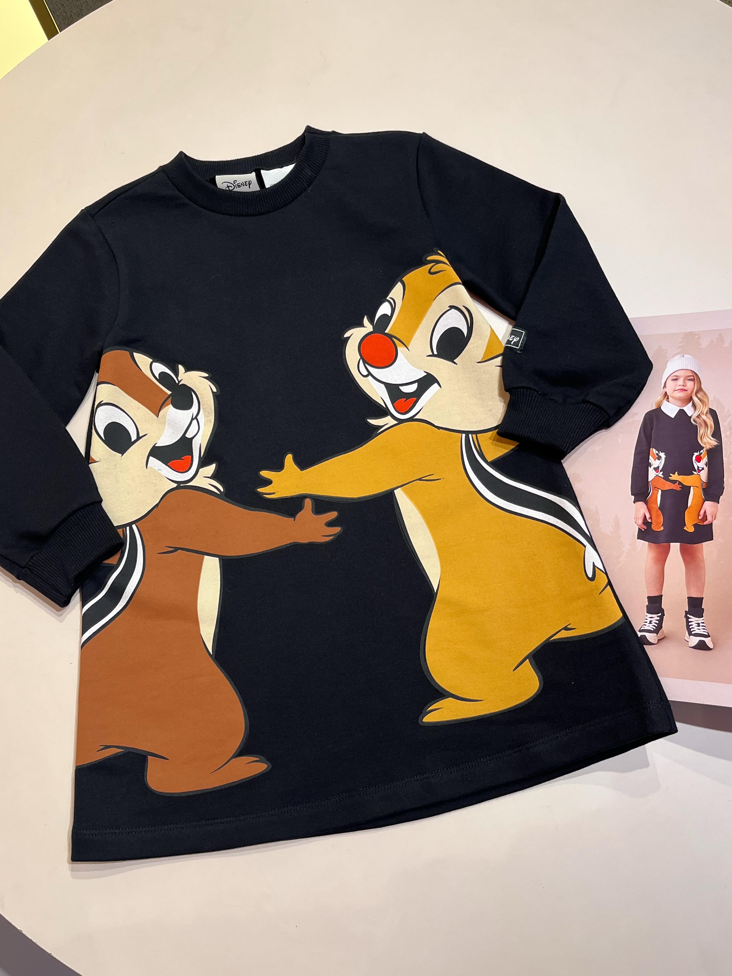 Vestido Infantil Tico e Teco Disney Momi 