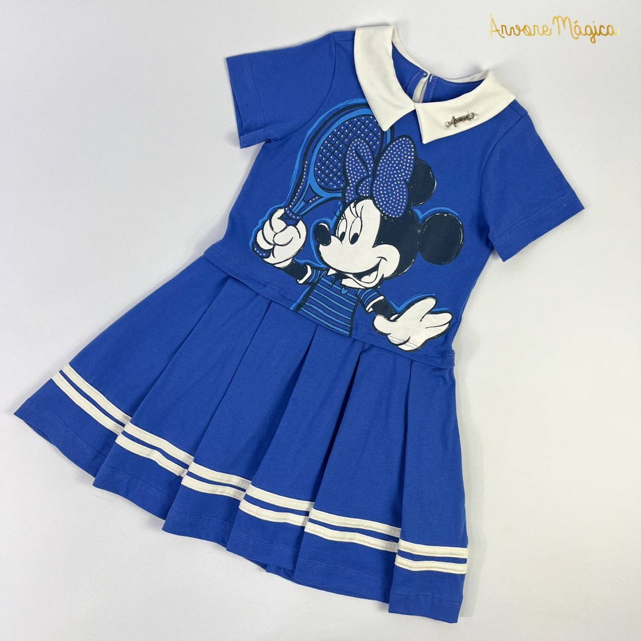 Vestido Infantil Minnie Tenista Animê