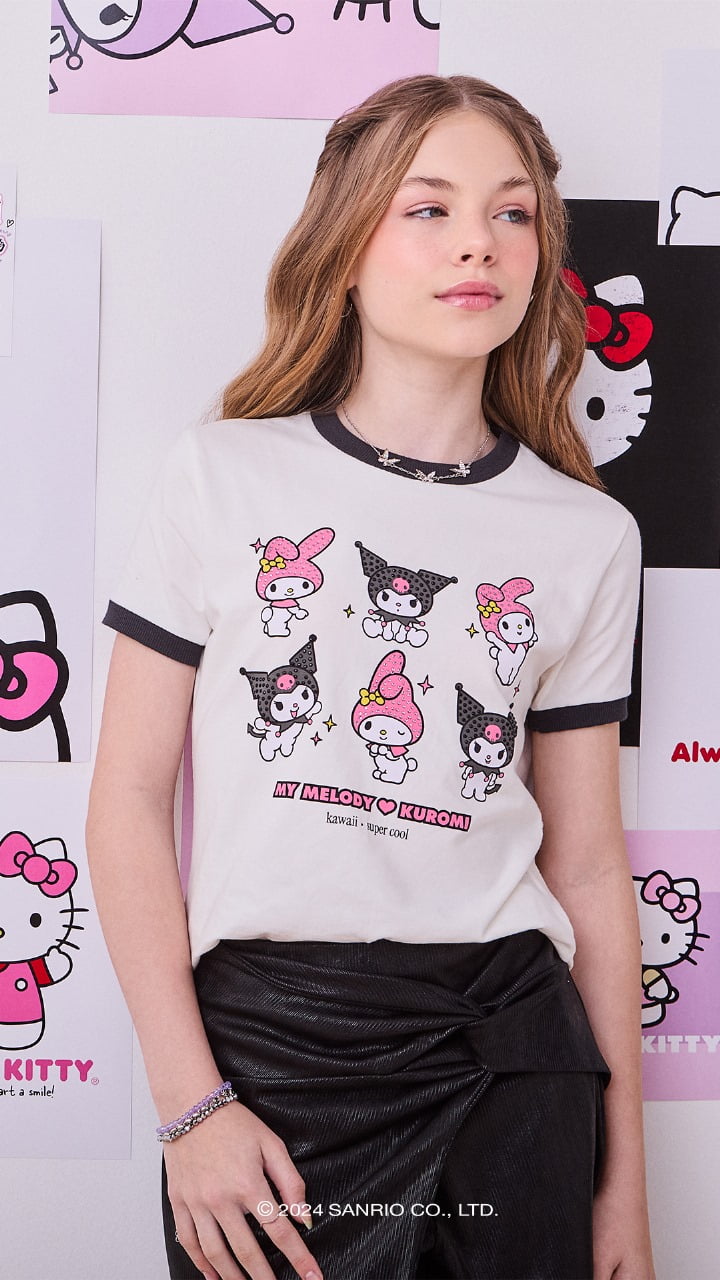 Blusa Infantil Momi Kuromi