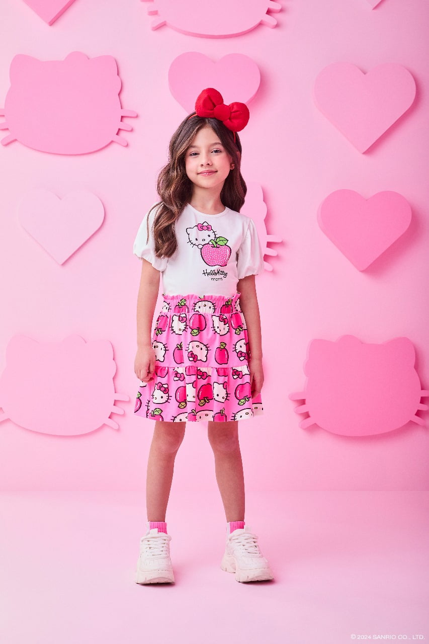 Conjunto Infantil Momi Maçãzinhas Hello Kitty