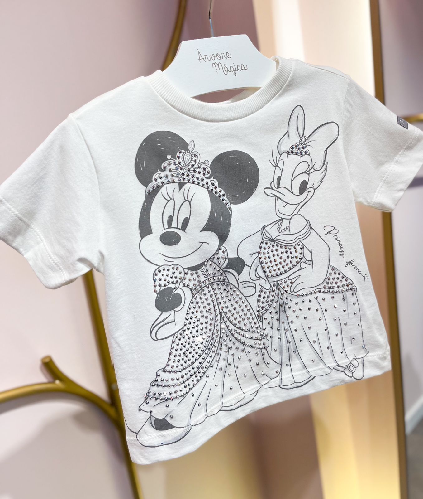 Blusa Infantil Princess Minnie e Margarida Animê