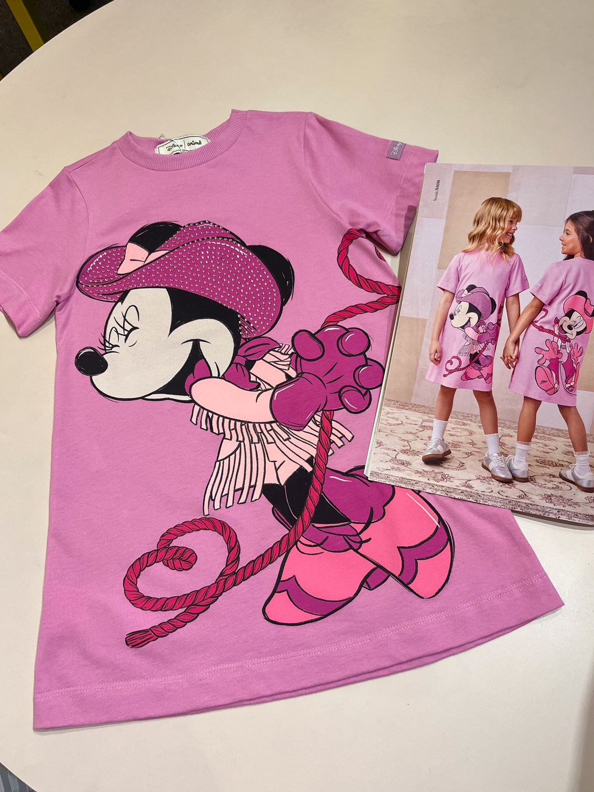 Vestido Infantil  Infantil Minnie Cowgirl Animê