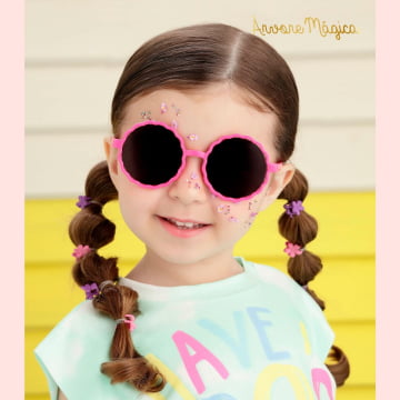Óculos de Sol Infantil Rosa UV400 Mon Sucré