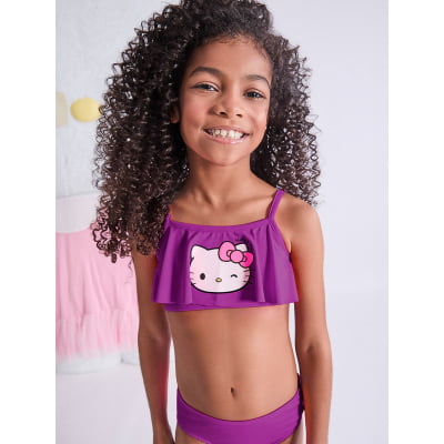 Biquíni Infantil Hello Kitty Roxo