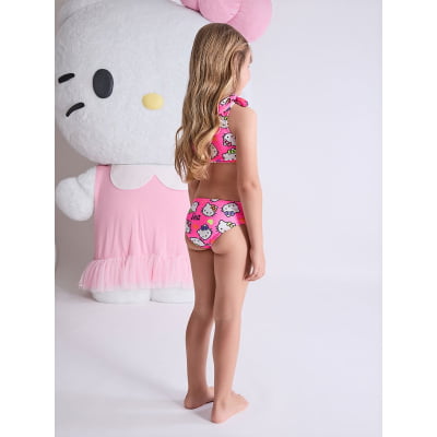 Biquíni Infantil Rosa Hello Kitty 