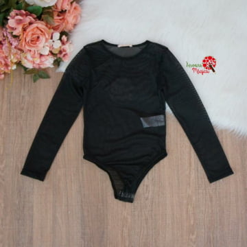 Body Tule Infantil Preto Petit Cherie Body Tule Infantil Preto Petit Cherie