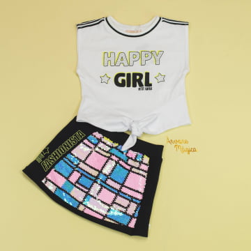 Conjunto Happy Girl Petit Cherie Conjunto Happy Girl Petit Cherie