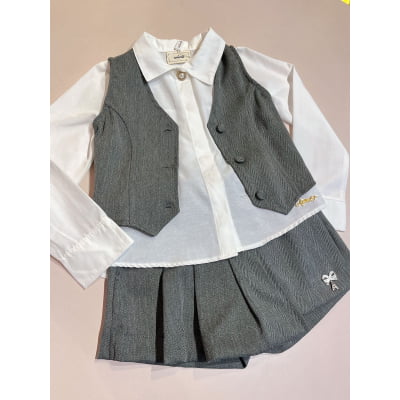 Conjunto Infantil 3 Peças Girl Fashion Animê 