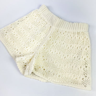 Conjunto Infantil Animê Tricot Off White