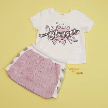 Conjunto Infantil Blogger Petit Cherie Conjunto Infantil Blogger Petit Cherie