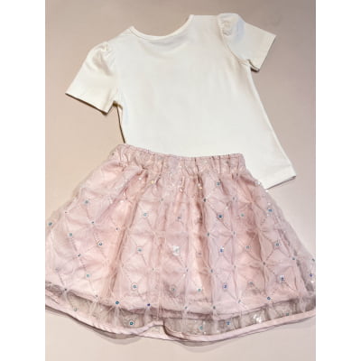 Conjunto Infantil Laço Paetês Momi