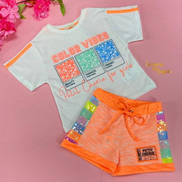 Conjunto Infantil Color Vibes Petit Cherie Conjunto Infantil Color Vibes Petit Cherie