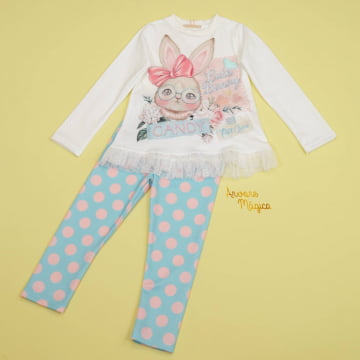 Conjunto Infantil Cute Bunny Petit Cherie Conjunto Infantil Cute Bunny Petit Cherie
