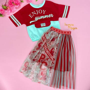 Conjunto Infantil Enjoy Summer Petit Cherie Conjunto Infantil Enjoy Summer Petit Cherie