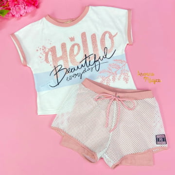 Conjunto Infantil Hello Petit Cherie Conjunto Infantil Hello Petit Cherie