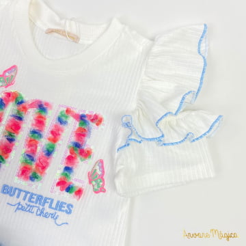 Conjunto Infantil Love Colorful Butterflies Petit Cherie