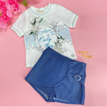Conjunto Infantil Love is the Only Way Petit Cherie Conjunto Infantil Love is the Only Way Petit Cherie