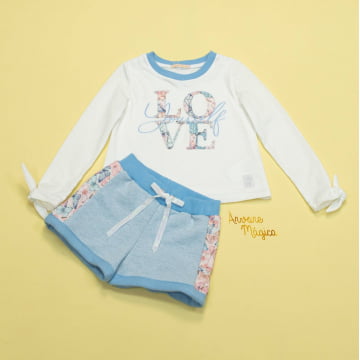 Conjunto Infantil Love Yourself Petit Cherie Conjunto Infantil Love Yourself Petit Cherie