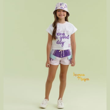 Conjunto Infantil Make Today a Good Day Petit Cherie Conjunto Infantil Make Today a Good Day Petit Cherie