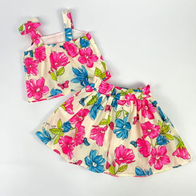 Conjunto Infantil Momi Flores de Verão