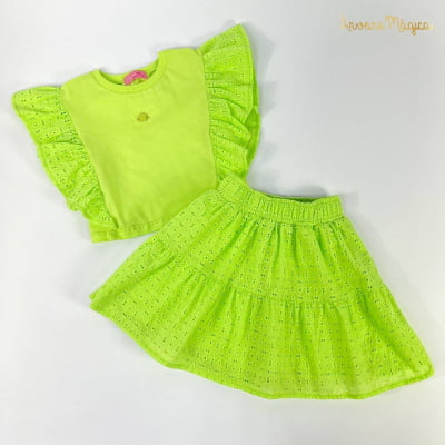 Conjunto Infantil Momi Laise Verde Lima