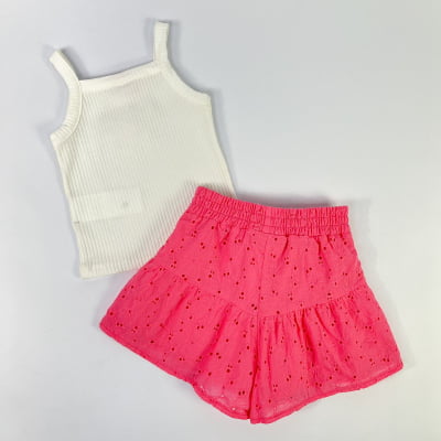 Conjunto Infantil Momi Regata & Short Laise Babados