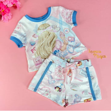 Conjunto Infantil Mundo dos Doces Petit Cherie Conjunto Infantil Mundo dos Doces Petit Cherie