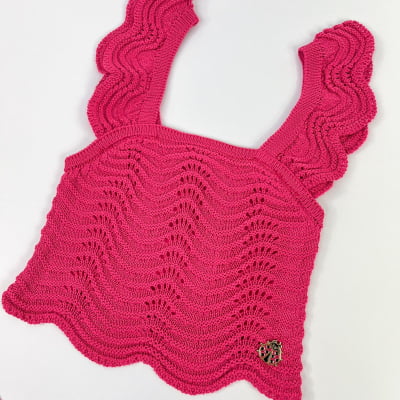 Conjunto Infantil Tricot Pink Animê 