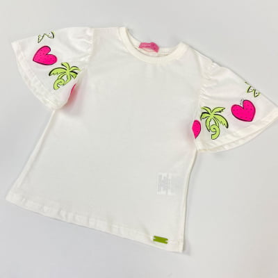 Jardineira Infantil Momi Coqueiros Com Blusa