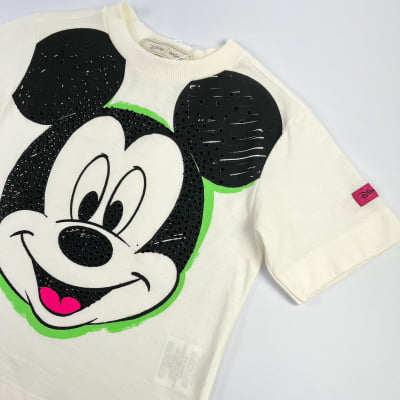 Blusa Infantil Mickey Strass Disney Animê