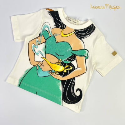 Blusa Infantil Princesa Jasmine Animê