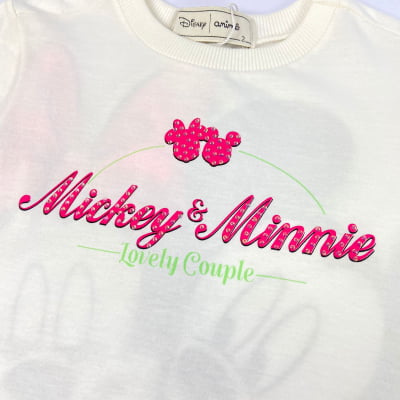 Conjunto Infantil Animê Mickey & Minnie Disney