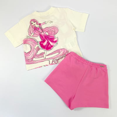 Conjunto Infantil Animê Rapunzel Disney