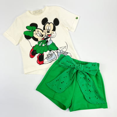 Conjunto Infantil Best Couple Mickey e Minnie Disney Animê