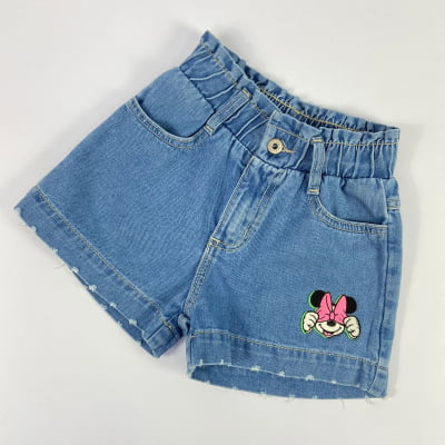 Conjunto Infantil Mickey e Minnie Jeans Animê