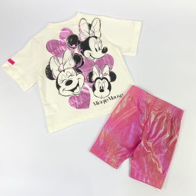 Conjunto Infantil Minnie Mouse Disney Holográfico