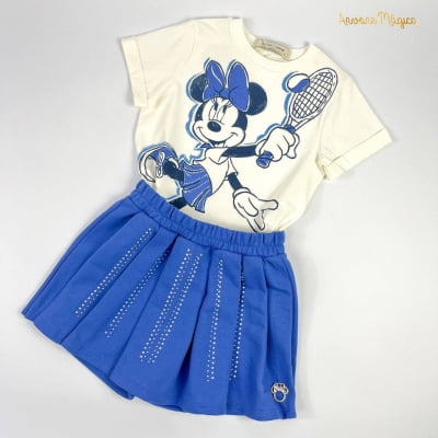 Conjunto Infantil Minnie Tenista Animê