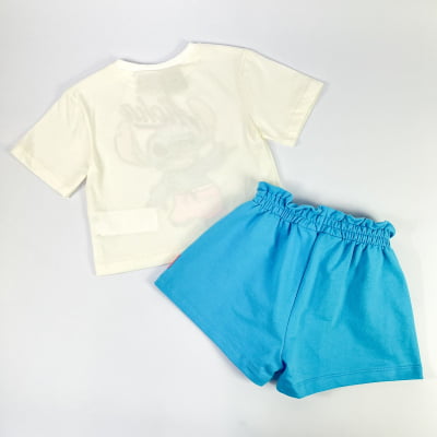 Conjunto Infantil Momi Aloha Stitch Disney