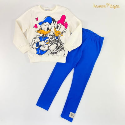 Conjunto Infantil Momi Pato Donald e Margarida Disney